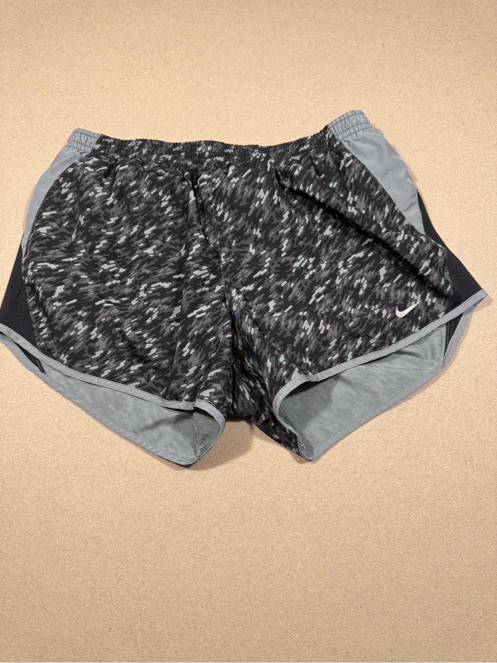 Nike Black Athletic Dri-FIT Shorts with Subtle Gray Trim